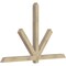 Ekena Millwork Kennewick Rough Sawn Timber Gable Bracket, Douglas Fir, 84"W x 53"H x 4"D x 4"F, 15/12 Pitch GBW084X53X0404KEN00RDF - alternate 4